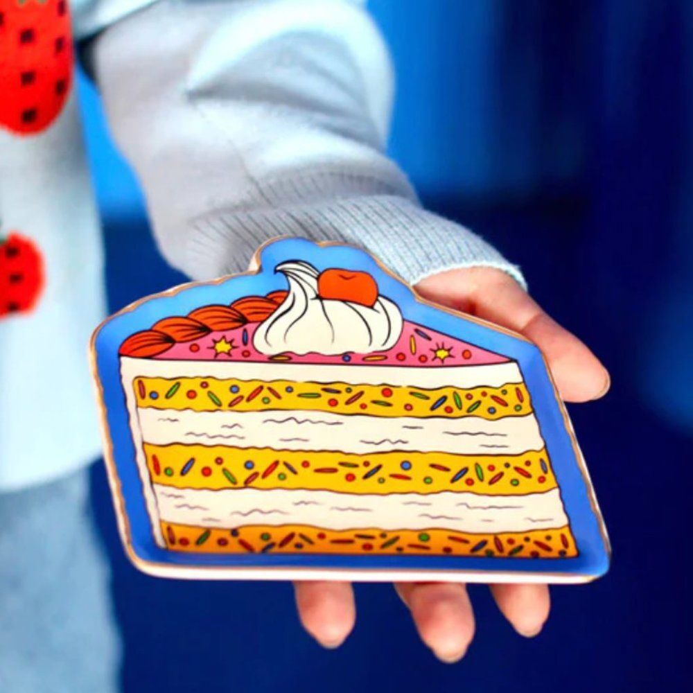 ban.do Porcelain Cake Trinket Tray Catchall NIB